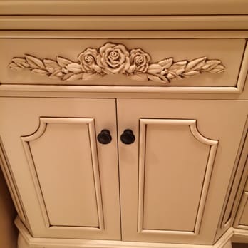 Final Coat Painting - Peter did beautiful detailed work on my vanity - Painters Near Me - San Mateo, California