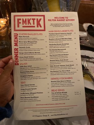 Menu photo 3 Fulton Market Kitchen Chicago, IL