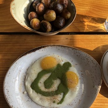 Westward - Potatoes and eggs w/ salsa verde - New American Near Me - Seattle, Washington Westward - Potatoes and eggs w/ salsa verde - New American Near Me - Seattle, Washington