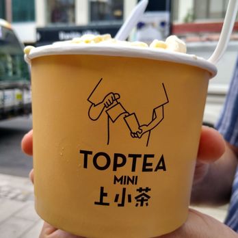 Top Tea Mini - Mango "cold fried" yogurt. $8.45. - Bubble Tea Near Me - Halifax, Nova Scotia