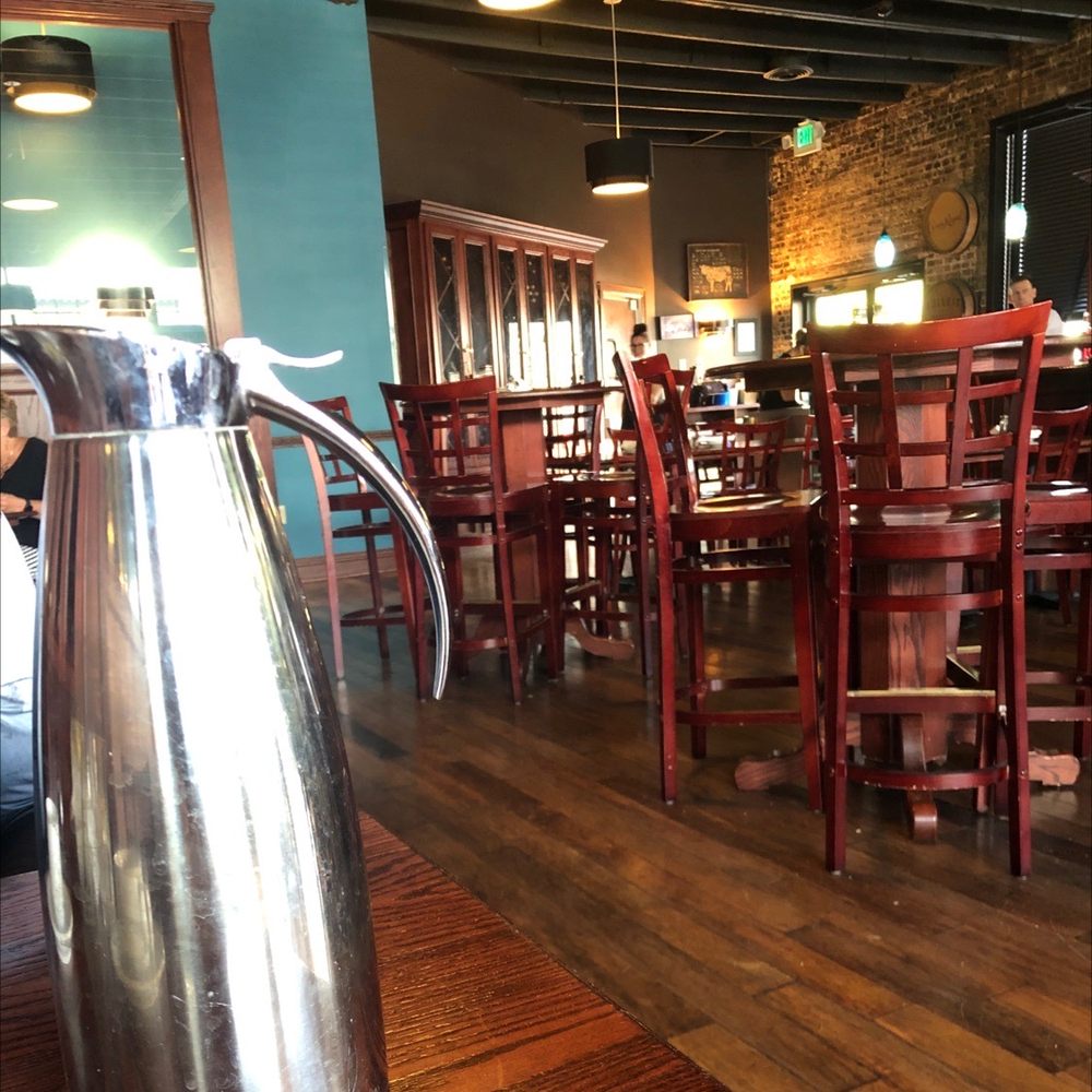 A view of the inside dining area of the restaurant