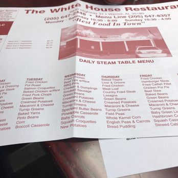 White House Restaurant - Buffet menu - Buffets Near Me - Warrior, Alabama White House Restaurant - Buffet menu - Buffets Near Me - Warrior, Alabama