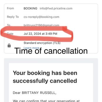 Manresa Castle - Proof of cancellation policy that they ARE NOT HONORING. Thieves. - Hotels Near Me - Port Townsend, Washington