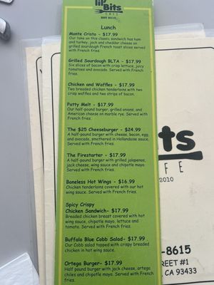 Menu photo 2 Lil'Bits Grover Beach, CA