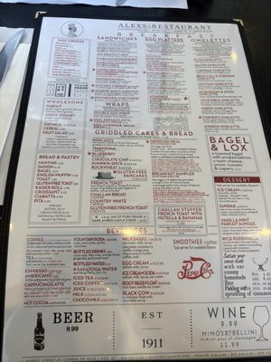 Menu photo 2 Alex's Restaurant Poughkeepsie, NY