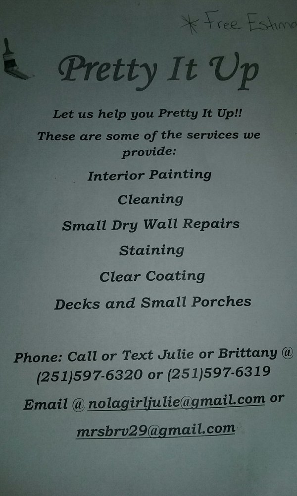 PRETTY IT UP Robertsdale, Alabama Painters Phone Number Yelp
