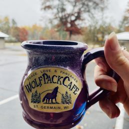 Wolf Pack Cafe coffee mug.