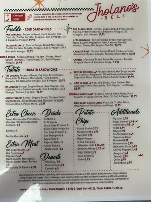 Menu photo 8 Jholano’s Deli Coral Gables, FL