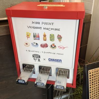 Chasen Matcha Bar - Mini Print Vending Machine - Tea Rooms Near Me - Dallas, Texas