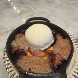 Peach and blackberry cobbler Peach and blackberry cobbler