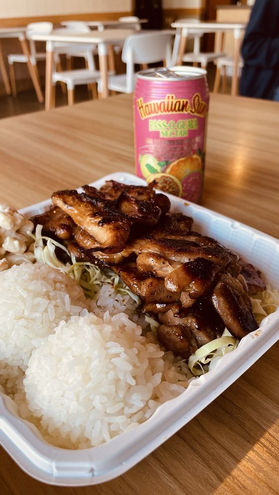 Food from Tim’s Hawaiian BBQ