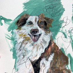 Artbika - Such a pleasure to paint cute puppy Chip!