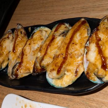 Eat's Ayce Sushi - Baked mussels with other seafood - Japanese Near Me - Alhambra, California Eat's Ayce Sushi - Baked mussels with other seafood - Japanese Near Me - Alhambra, California