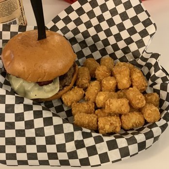 Stanton's City Bites - Grilled Shrooms with tator tots - Burgers Near Me - Houston, Texas Stanton's City Bites - Grilled Shrooms with tator tots - Burgers Near Me - Houston, Texas