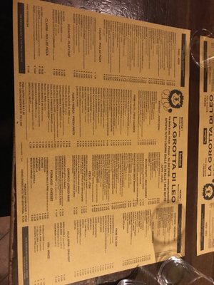 Menu photo 6 La Grotta di Leo Florence, FI Menu photo 6 La Grotta di Leo Florence, FI