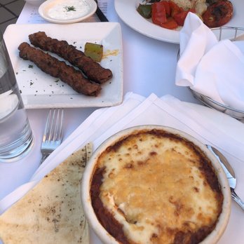 Cafe Santorini - MOUSSAKA, Grilled Kefta Kebob, Santorini Lamb Souvlaki - Italian Near Me - Pasadena, California Cafe Santorini - MOUSSAKA, Grilled Kefta Kebob, Santorini Lamb Souvlaki - Italian Near Me - Pasadena, California