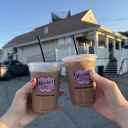 Marylou's Coffee - Decaf (left), regular (right)