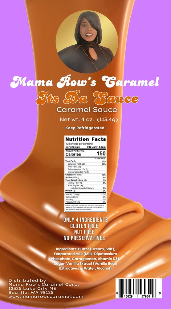 Mama Row’s Caramel Logo