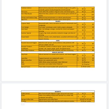 Tukda - Lunch/Dinner Menu contd. - Caterers Near Me Tukda - Lunch/Dinner Menu contd. - Caterers Near Me