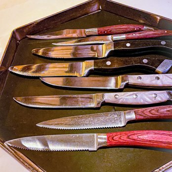 J Carver’s - Knife options for our tomahawk. - Steakhouses Near Me - Austin, Texas