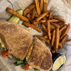 Village Deli & Grill - Lake Boone Trail - Tempeh Panini