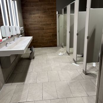 Target - Wide view of bathroom sink, stalls. - Department Stores Near Me - Mesquite, Texas