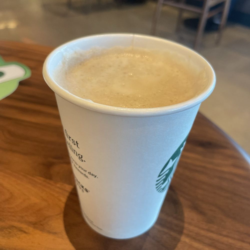 Almond milk latte Almond milk latte