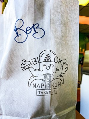 Black Napkin by null