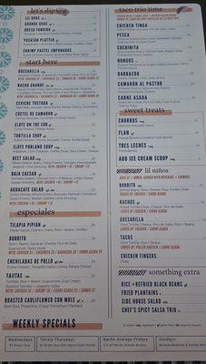 Menu photo 1 Dos Olas Cantina Park City, UT