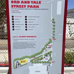 Ord and Yale Street Park - Take the Dragon Walk to reach the chess and Xiangqi 象棋 tables.