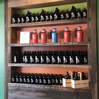 Backroads Brewing - Wall of items to purchase - Breweries Near Me - Nelson, British Columbia