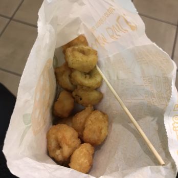 Quickly - Paid 7.50$ for this small bag of "calamari". Definitely not worth it. My calamari wasn't even cooked all the way . - Bubble Tea Near Me - Pinole, California Quickly - Paid 7.50$ for this small bag of "calamari". Definitely not worth it. My calamari wasn't even cooked all the way . - Bubble Tea Near Me - Pinole, California