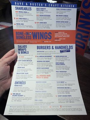 Menu photo 6 Dave & Buster's Alpharetta Alpharetta, GA