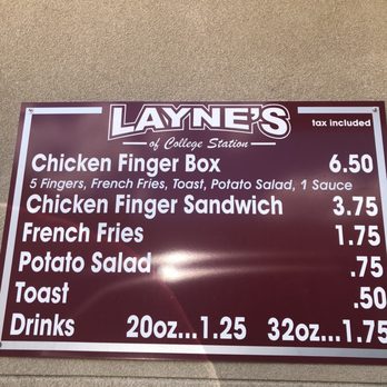 Layne's Chicken Fingers - Fast Food Near Me - College Station, Texas Layne's Chicken Fingers - Fast Food Near Me - College Station, Texas