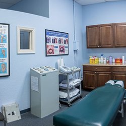 Lake Worth Injury and Wellness - Chiropractic treatment room at Lake Worth Injury and Wellness in Greenacres, FL.