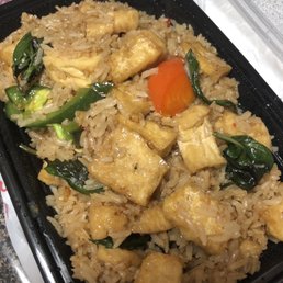 Basil Fried Rice Tofu Vegetarian Entree