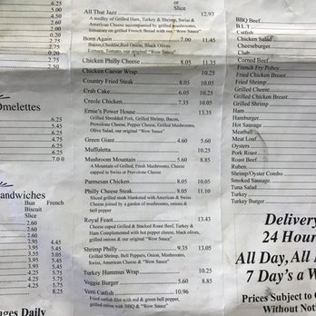 Verti Marte - Sandwich descriptions May 2018 - Delis Near Me - New Orleans, Louisiana