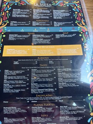 Menu photo 4 La Mesa Modern Mexican St. Charles, IL