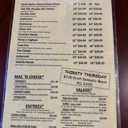 Entiat Pub 'n Grub - Menu August 2024