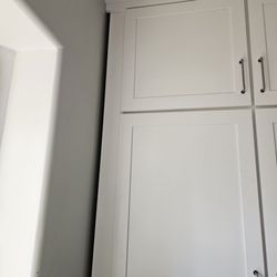Lowe's Home Improvement - Gaps between the wall and the cabinets.