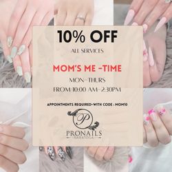 ProNails Saratoga - Book an appointment in between these times to receive discount