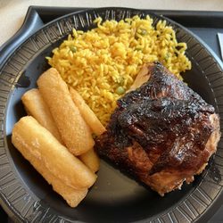 Chicken Fiesta - Quarter Chicken with Yucca and Rice