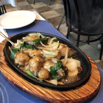 Maison Sai Yan - Fried oysters on a sizzling plate. WARNING: Do not order this and waste 23$ - Chinese Near Me - Brossard, Quebec Maison Sai Yan - Fried oysters on a sizzling plate. WARNING: Do not order this and waste 23$ - Chinese Near Me - Brossard, Quebec
