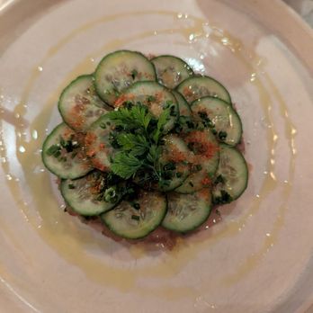 Faubourg Montclair - Tuna Tartare & Cucumbers - French Near Me - Montclair, New Jersey