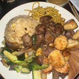 Filet Mignon Steak and scallops Filet Mignon Steak and scallops