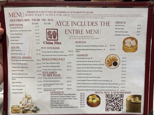 Menu photo 6 China Max Dumpling House San Diego, CA