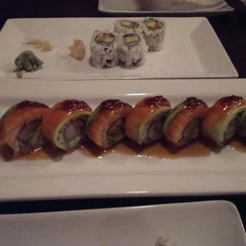 Tanoshii West Loop - Omakase  - Crab avocado cucumber, Seward wrap topped salmon avocado Japanese chili honey truffle oil aged & white balsamic - Japanese Near Me - Chicago, Illinois