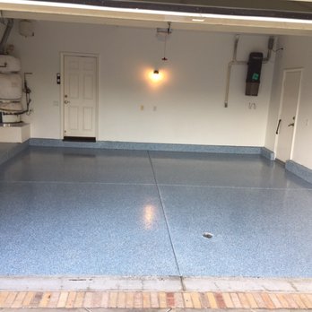 CA Resurfacing - My two cars garage after completed - Flooring Near Me - Orange, California