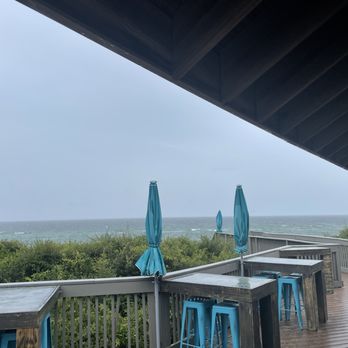 Crabby Steve's - Rainy deck that they told us to sit at - Seafood Near Me - Seacrest, Florida Crabby Steve's - Rainy deck that they told us to sit at - Seafood Near Me - Seacrest, Florida