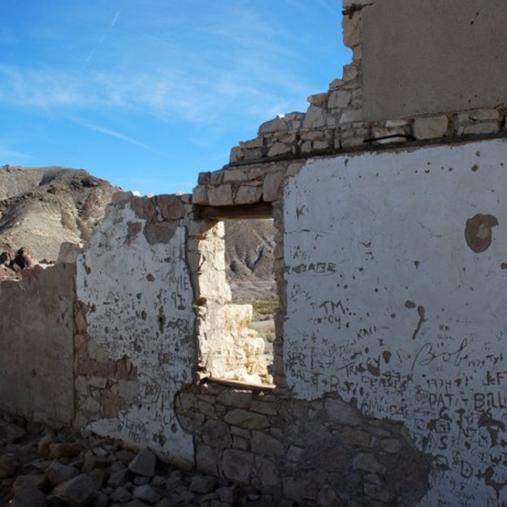 Rhyolite Ghost Town - Overbury building - Landmarks & Historical Buildings Near Me - Beatty, Nevada Rhyolite Ghost Town - Overbury building - Landmarks & Historical Buildings Near Me - Beatty, Nevada